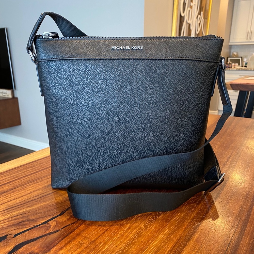 Michael Kors Leather Messenger Bag